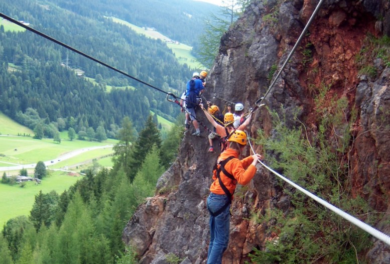 Klettern in den Bergen im Salzburger Land